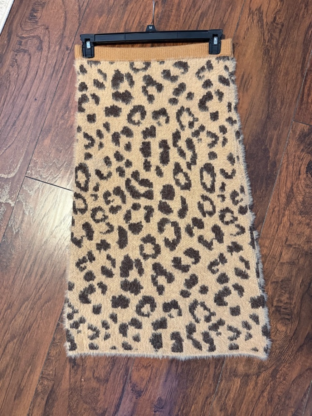 Mystree Women’s Leopard Fuzzy Midi Skirt size M - Picture 4 of 7